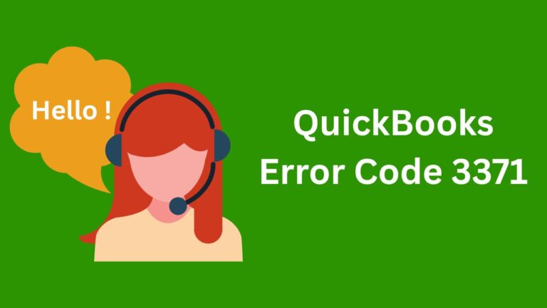 QuickBooks Error 3371